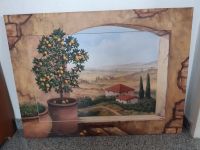 Bild Leinwand mediterrane Landschaft Zitronenbaum Haus groß Bonn - Duisdorf Vorschau