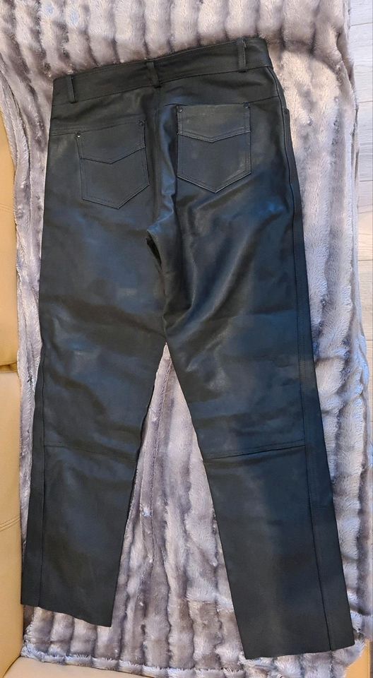 Lederhose Echtleder Cosplay Motorradhose Vintage Retro in Brehna