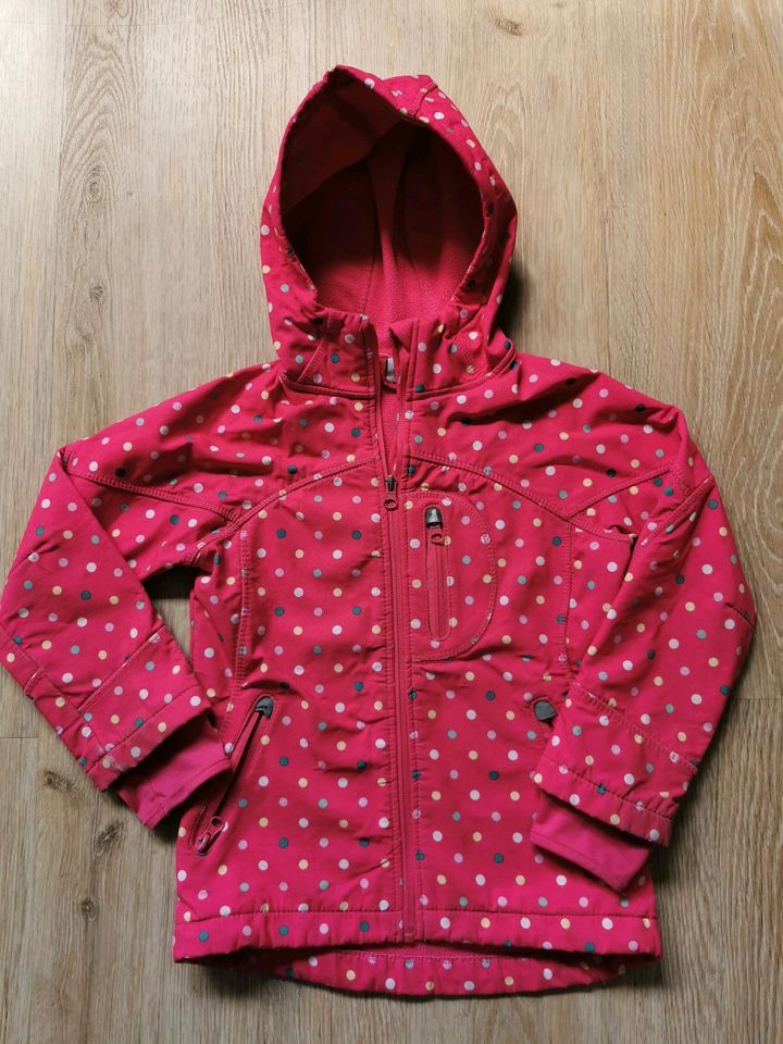 Softshelljacke * Übergangsjacke * Gr. 116 * pink Punkte Dots * in Wittmund