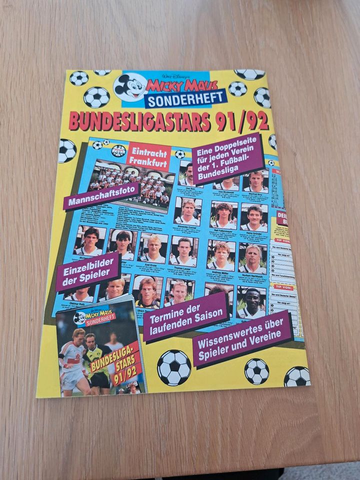 Sonderheft Micky Maus Bundesliga-Stars 91/92 in Dresden