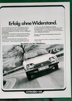 Citroen GS Werbung 1972 Niedersachsen - Velpke Vorschau