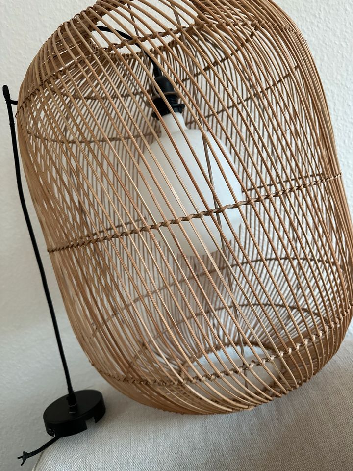 XXL Rattan Lampe Maisons du Monde Boho Scandi Design in Leipzig