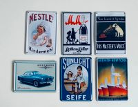 6 nostalgische Blech/Werbeschilder, 80er Jahre, 11 x 8 cm Niedersachsen - Weyhe Vorschau