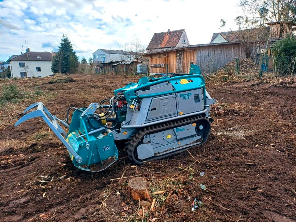 Forstmulchen, Pflanzflächen vorbereitung, Landschaftspflege in Thalmässing