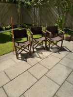 3 x Gartenstühle, Regiestühle braun Holz Obergiesing-Fasangarten - Obergiesing Vorschau