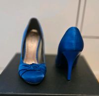 High Heels Pumps Blau Gr 35 Satin Bayern - Collenberg Vorschau