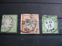 Briefmarken Deutsches Reich Brustschild MiNr. 2,3,7 gestempelt Baden-Württemberg - Konstanz Vorschau