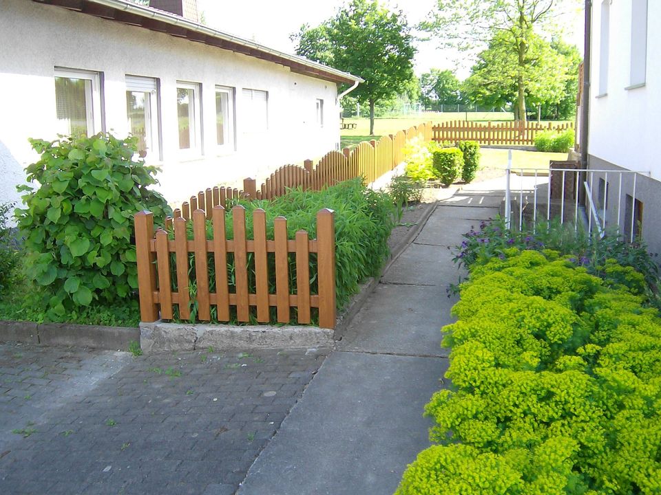 Gartenzaun Golden Oak Fensterkunststoff - nie wieder streichen - in Dorfen