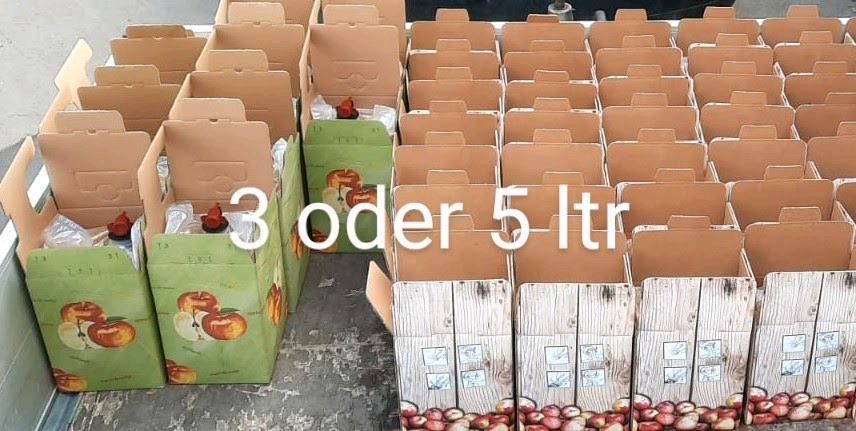 Apfelsaft Bioland Steuobstwiesen 3ltr 5ltr Bigbag in Hosten