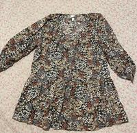 H&M Bluse Tunika 46 geblümt  big is beautiful Niedersachsen - Horneburg Vorschau