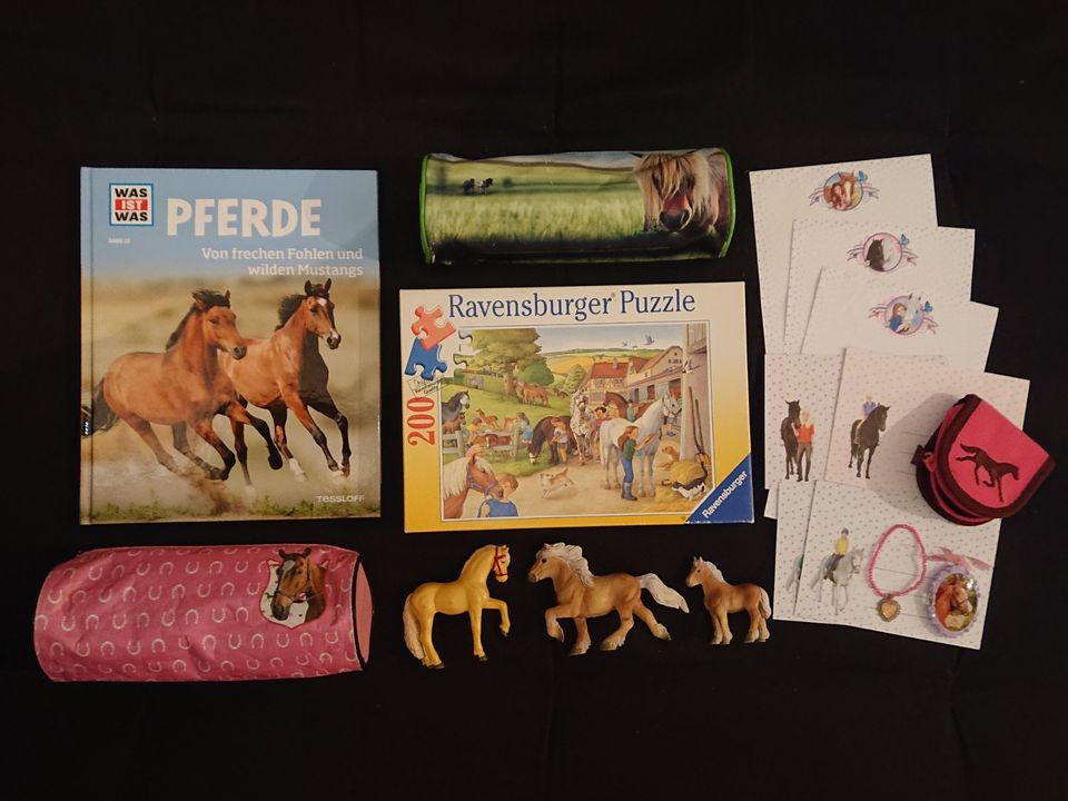 Pferde-Set: Buch, Arbaton Pferde, Mäppchen, Ravensburger Puzzle … in Freiburg im Breisgau