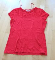 NEUES leuchtend rotes T-Shirt mit Borde Größe L Kr. München - Neubiberg Vorschau