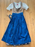 Gamsbock Dirndl 38 blau beige Kr. Dachau - Dachau Vorschau