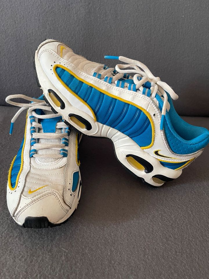 Nike Air Max Tailwind IGr. 40,5 in weiß/bau/gelb -wenig getragen- in Kahl am Main