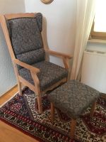 Relaxsessel mit Hocker, Stuhl Bauernstube, Vollholz Bayern - Thurmansbang Vorschau