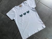 CREAMIE T-Shirt Mädchen Gr. 140 hellblau m. Wendepilettenherzen Rheinland-Pfalz - Betzdorf Vorschau