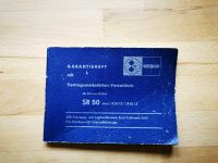 Simson SR50 Garantiehelft DDR 1987 Ostalgie Thüringen - Masserberg Vorschau