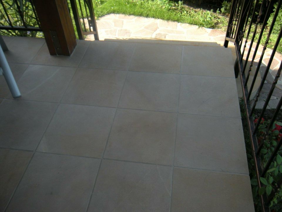 ! Terrassenplatten Bodenplatten Sandstein beige/gelb Naturstein in Coburg