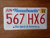 Nummernschild Massachusetts USA Hessen - Spangenberg Vorschau