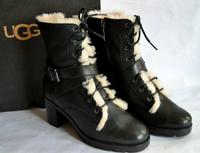 UGG DAMEN LEDER STIEFEL BOOTS SCHWARZ FELL NP 369 € Gr 37 wie NEU München - Schwabing-Freimann Vorschau