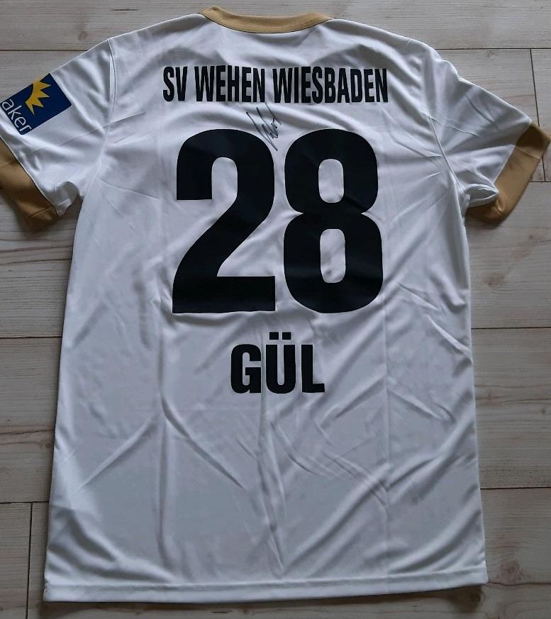 SV Wehen Wiesbaden Trikot Gül 2020 Bundesliga Matchworn signiert in Salzgitter