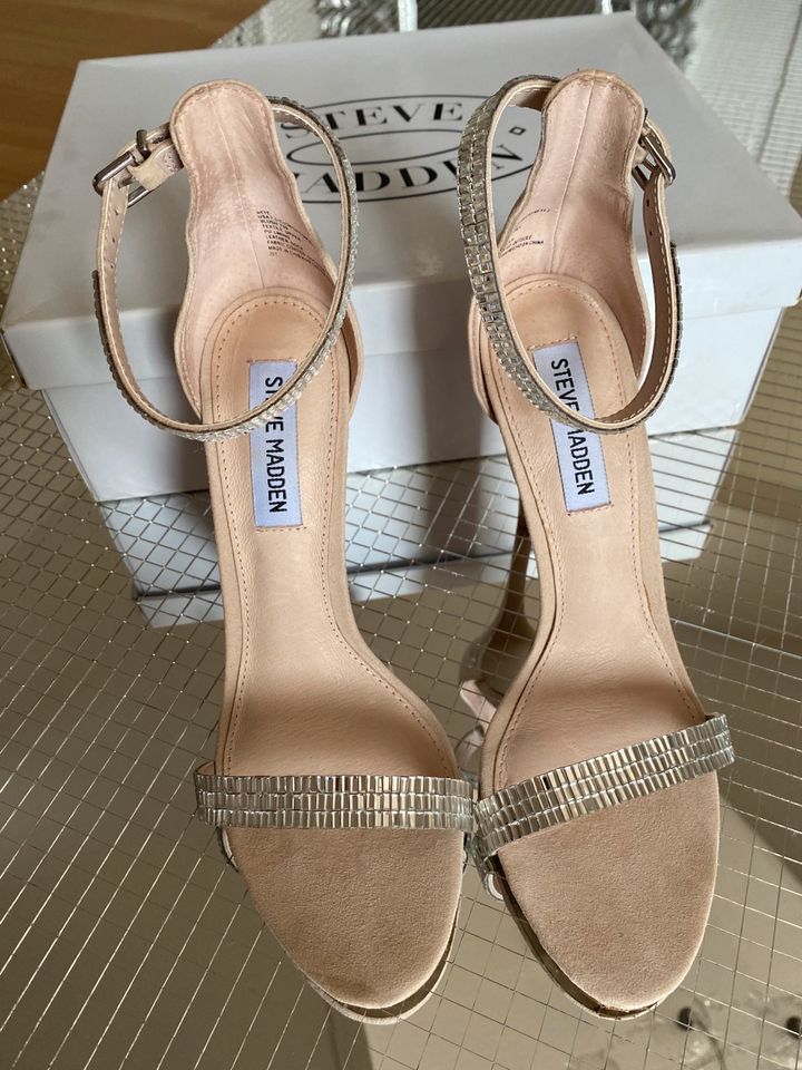 Steve Madden high heels 38 Rosé / Nude mit Kristallen Absatz 12 c in Bad Homburg