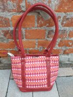 HANDTASCHE SCHULTERTASCHE PINK ROT ORANGE KARIERT ECHTLEDER Baden-Württemberg - Mannheim Vorschau