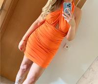 Zara Kleid Shirt Rock Orange Hochzeit M L 38 40 Raffung NEU Nordrhein-Westfalen - Gütersloh Vorschau