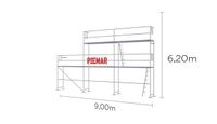 Gerüst Giebel 49,8qm Stahlbeläge 9x6,2m Gerüstbau | piemar.de # Baden-Württemberg - Schwäbisch Hall Vorschau