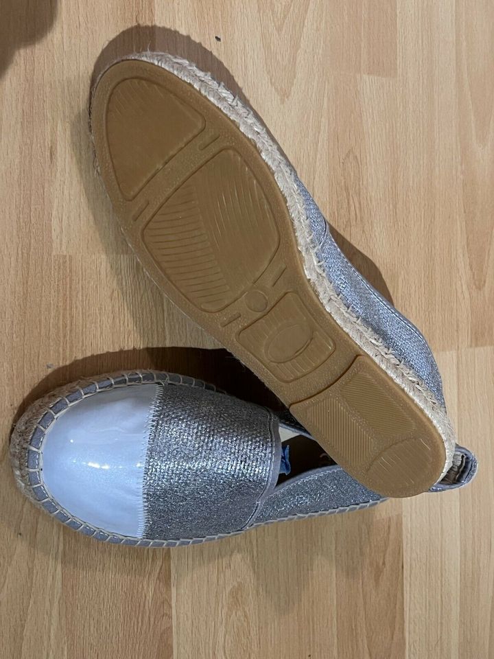 Heine Espadrilles Sandale Ballerina Gr. 39/40/41 Blau NEU in Langenselbold