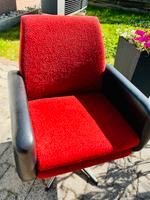 2 x DDR-Drehsessel rot – original & vintage Sachsen-Anhalt - Köthen (Anhalt) Vorschau