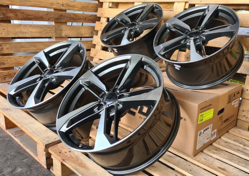 18 Zoll 2DRV Wheelworld 5x112 Felgen Grau Poliert für VW Arteon Shooting Brake Beetle Caddy 5 (V) SK SKN Golf 5 6 7 8 CD Plug In Hybrid GTE GTI GTD R E-Golf Plus Sportsvan Eos Jetta ID.4 Pure in Rodgau