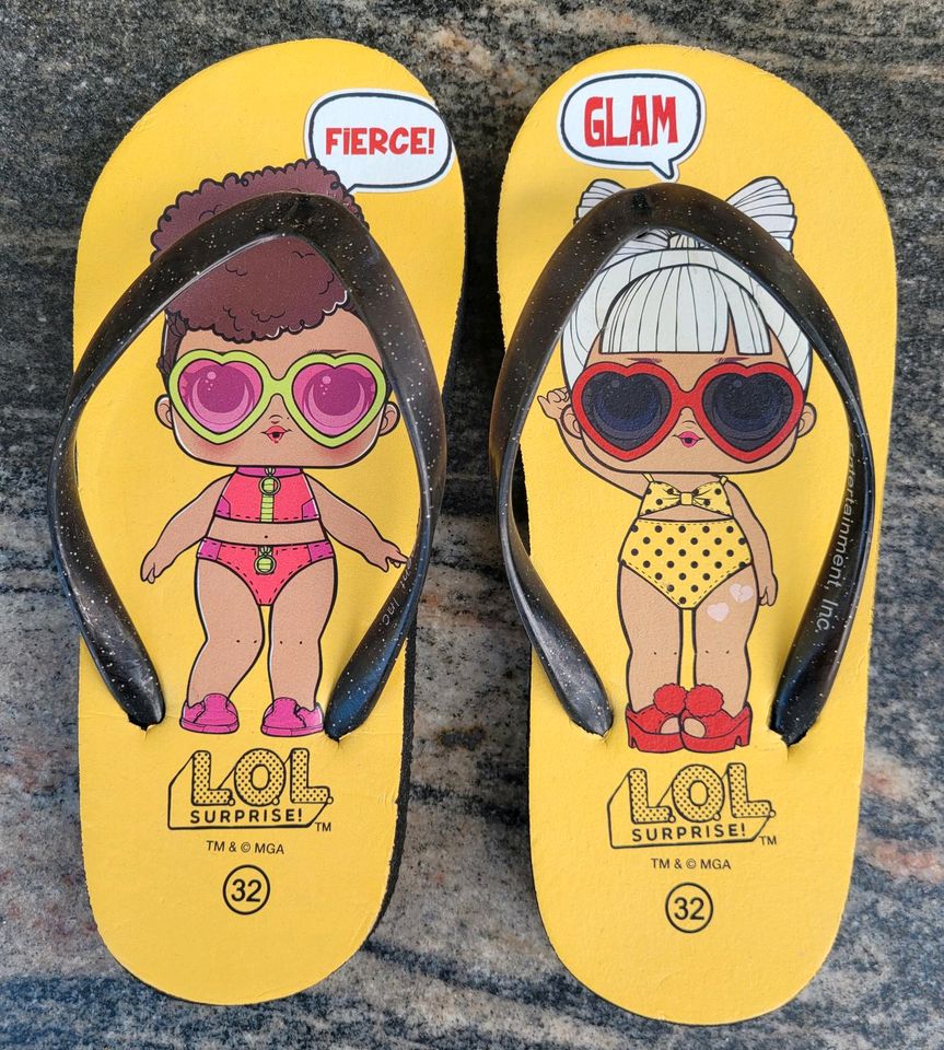 LOL SURPRISE ☆ Flip Flops ☆ Größe 32 ☆ Badeschuhe ☆ Zehentreter in Gersthofen