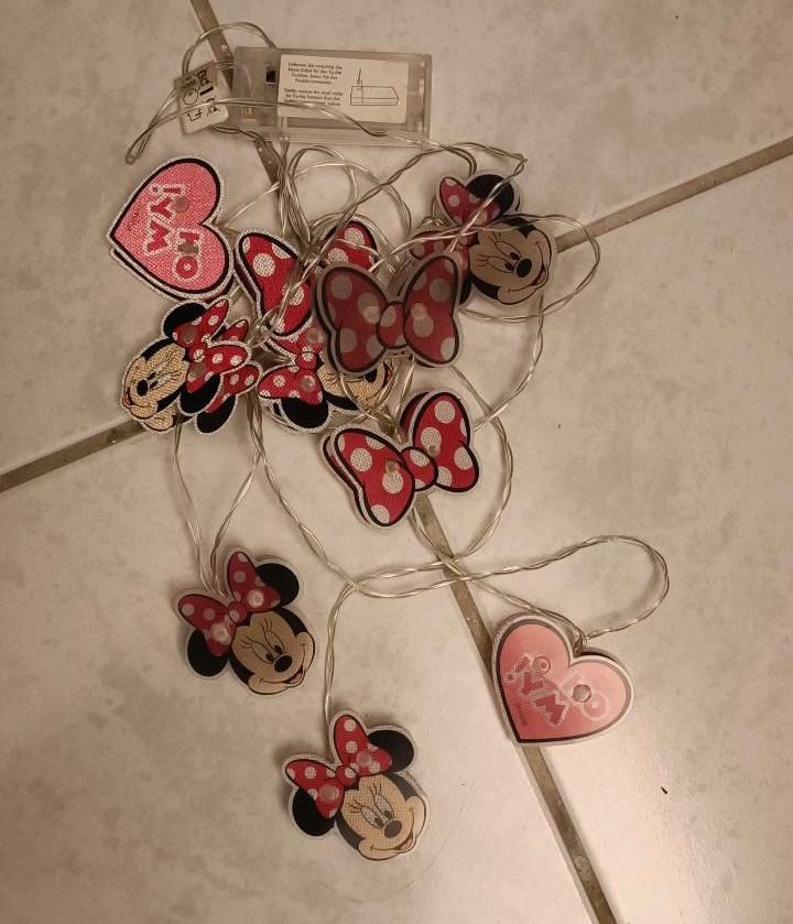 Minnie Mouse Lichterkette mit Batterien neuwertig in Seesen