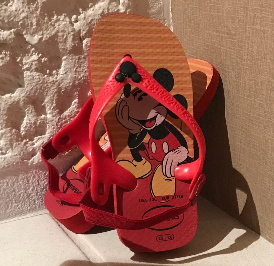 Zehentrenner Havaianas Disney Mickey Mouse Gr 25/26 in Frankfurt am Main