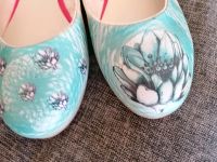 Goby Damen Ballerinas Lotus Blumen Motiv Gr.39 Sommer Schuhe Yoga Nordrhein-Westfalen - Grevenbroich Vorschau