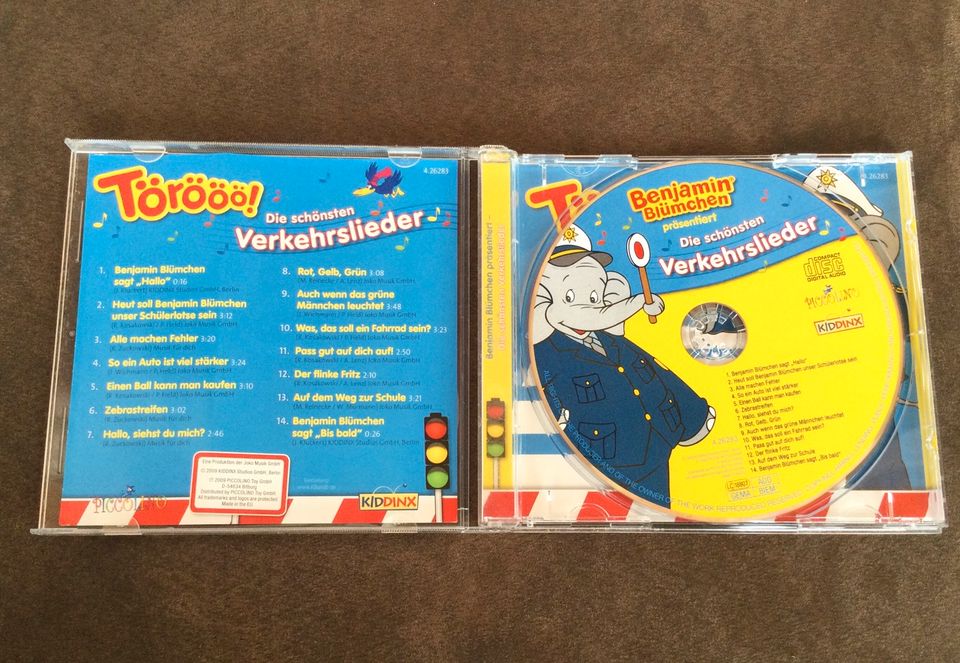 Benjamin Blümchen Die schönsten Verkehrslieder Kinder CD in Murnau am Staffelsee