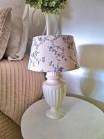 Tischlampe Leuchte Laura Ashley Stil Shabby Chic Weiß 40cm Lampe Hessen - Fuldatal Vorschau