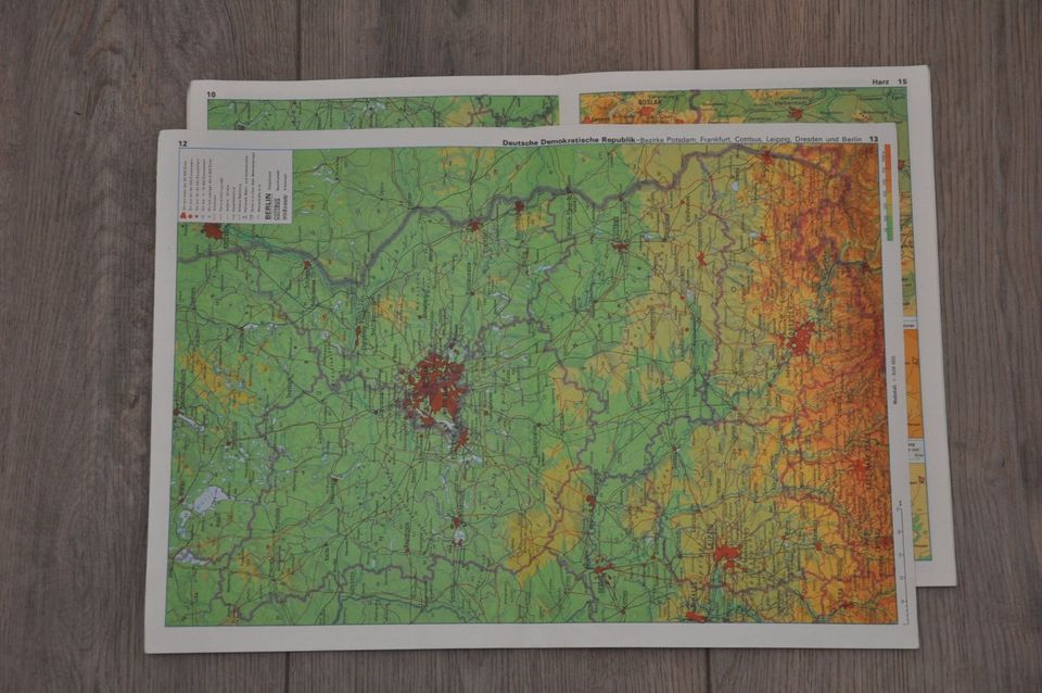 DDR Atlas für die 5. und 6. Klasse Schulmaterial Heft Haack Gotha in Dresden