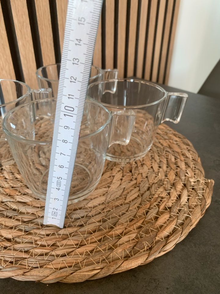 Set: 4 Tassen aus Glas von IKEA * Preis gilt für alle 4 in Eilenburg