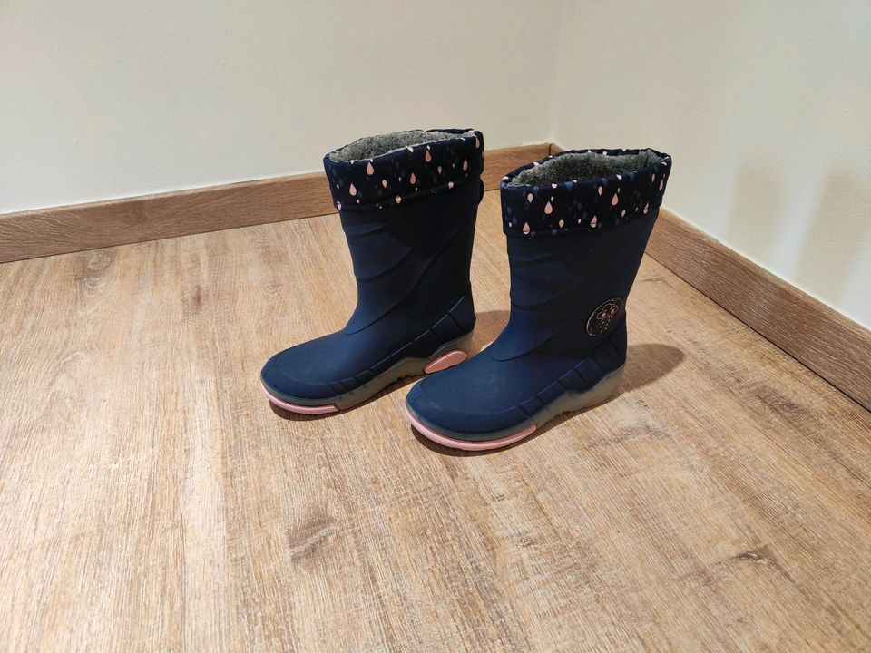 Gefütterte Gummistiefel Blinkerschuhe Größe 28/29 in Königshain-Wiederau