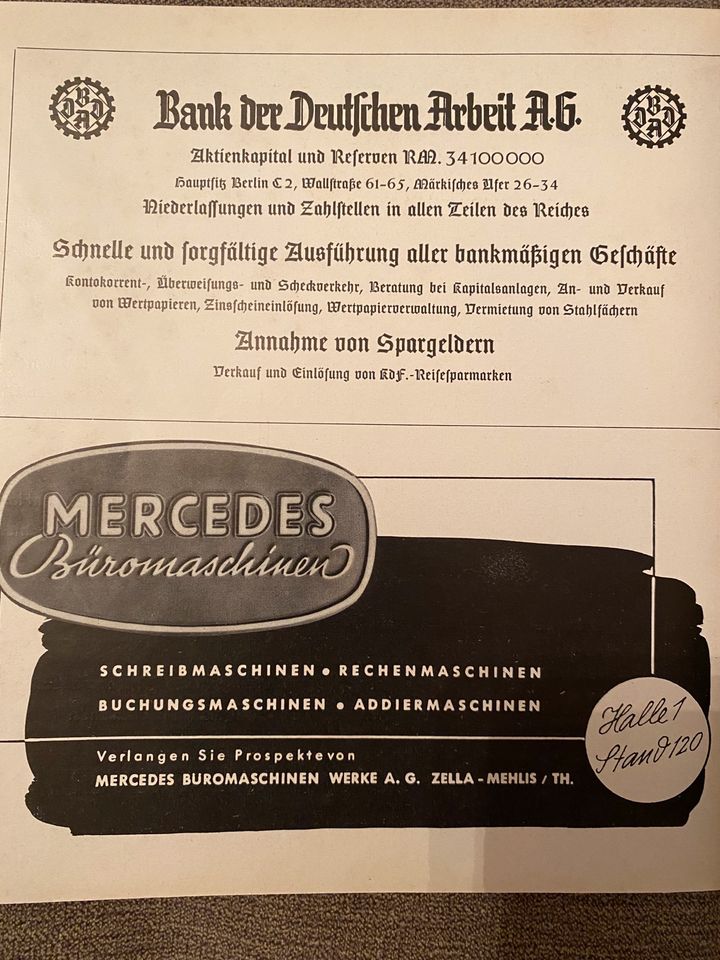 Berlin, 1938, Handwerk, Werbung, Ausstellung, antiquarisch, in Karlsruhe