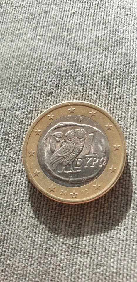 1 Euro Münze Eule Griechenland 2002 mit S im Stern Fehlprägungen in Berlin