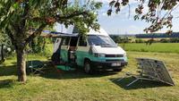 Einzigartiger VW T4 Oldtimer (1991) mit Flamingo-Anhänger ! Nordrhein-Westfalen - Rees Vorschau