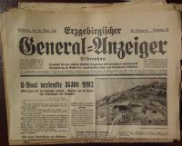 1941 Erzgebirgischer General-Anzeiger Olbernhau / Zeitungen Sachsen - Kurort Seiffen Vorschau