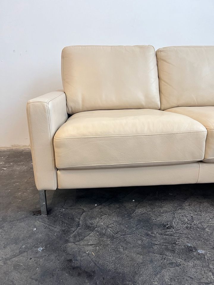 Rolf Benz Vida Designer Ledergruppe Sofa Couch Sessel neuwertig in Backnang
