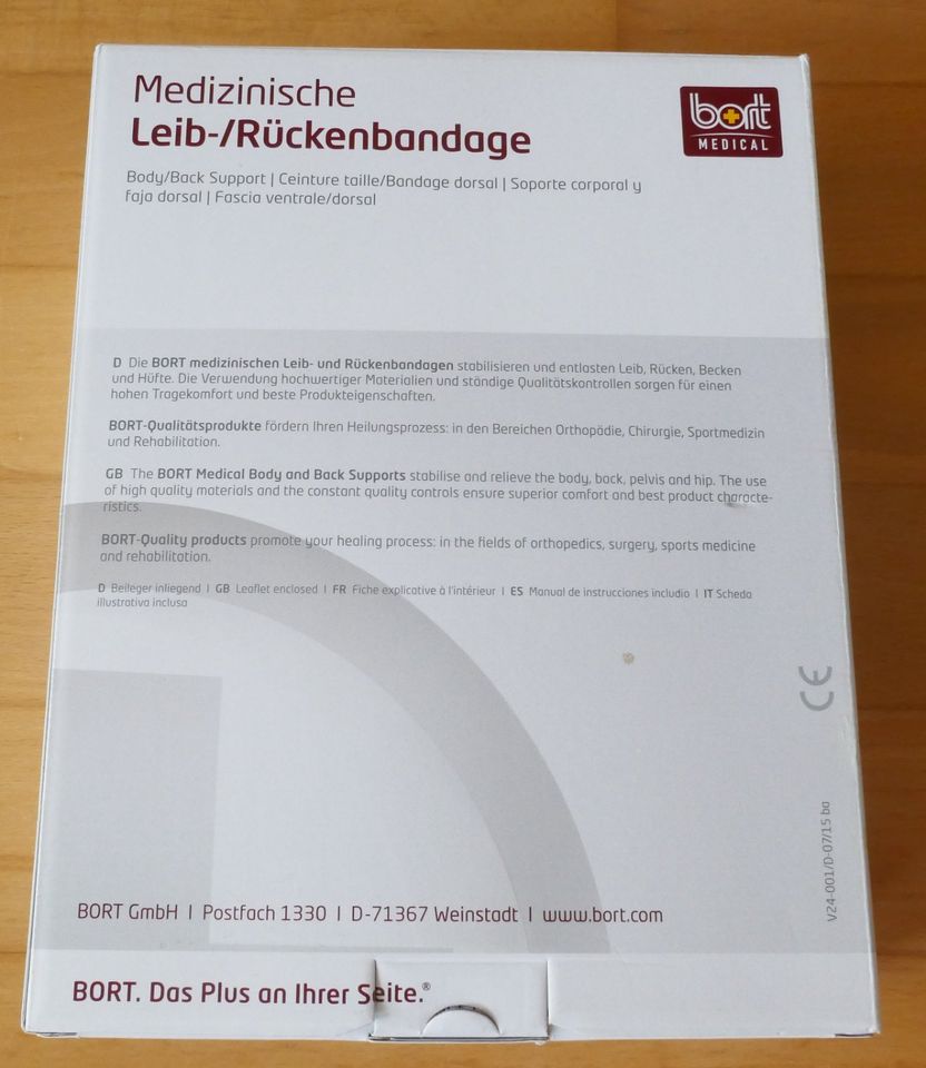 Leib-/Rückenbandage bort Medical large in Remseck am Neckar