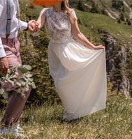 Brautkleid Victoria Rüsche Zweiteiler xs Seide 34 Hochzeit Rheinland-Pfalz - Wolken Vorschau