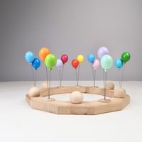 Luftballon-Stecker aus Holz für Geburtstagskranz Geburtstagsdeko Nordrhein-Westfalen - Nideggen / Düren Vorschau