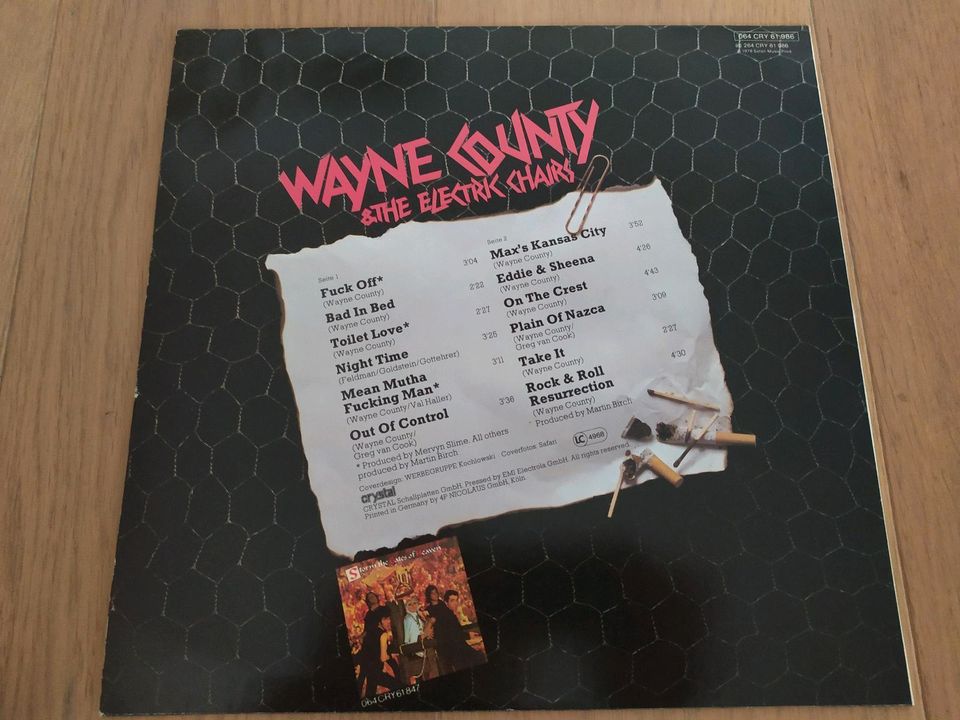 Wayne County & Jayne County - Rock'n'Roll Resurrection Vinyl LPs in Bonn